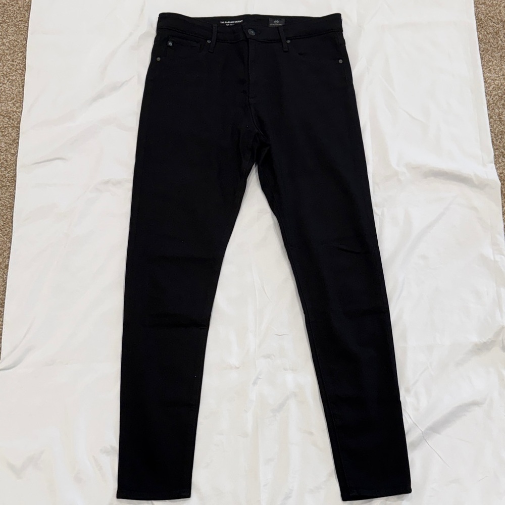 AG Adriano Goldschmied The Farrah Skinny Jeans—Black—31R